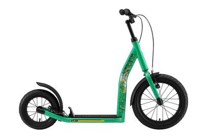 Monopattino con grandi ruote 16". per bambini 8 anni. pneumatici ad aria. NewGen