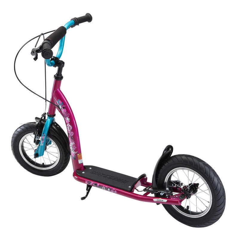 Trottinette grandes roues 12", pour enfants de 8 ans, pneus gonflables, Sport