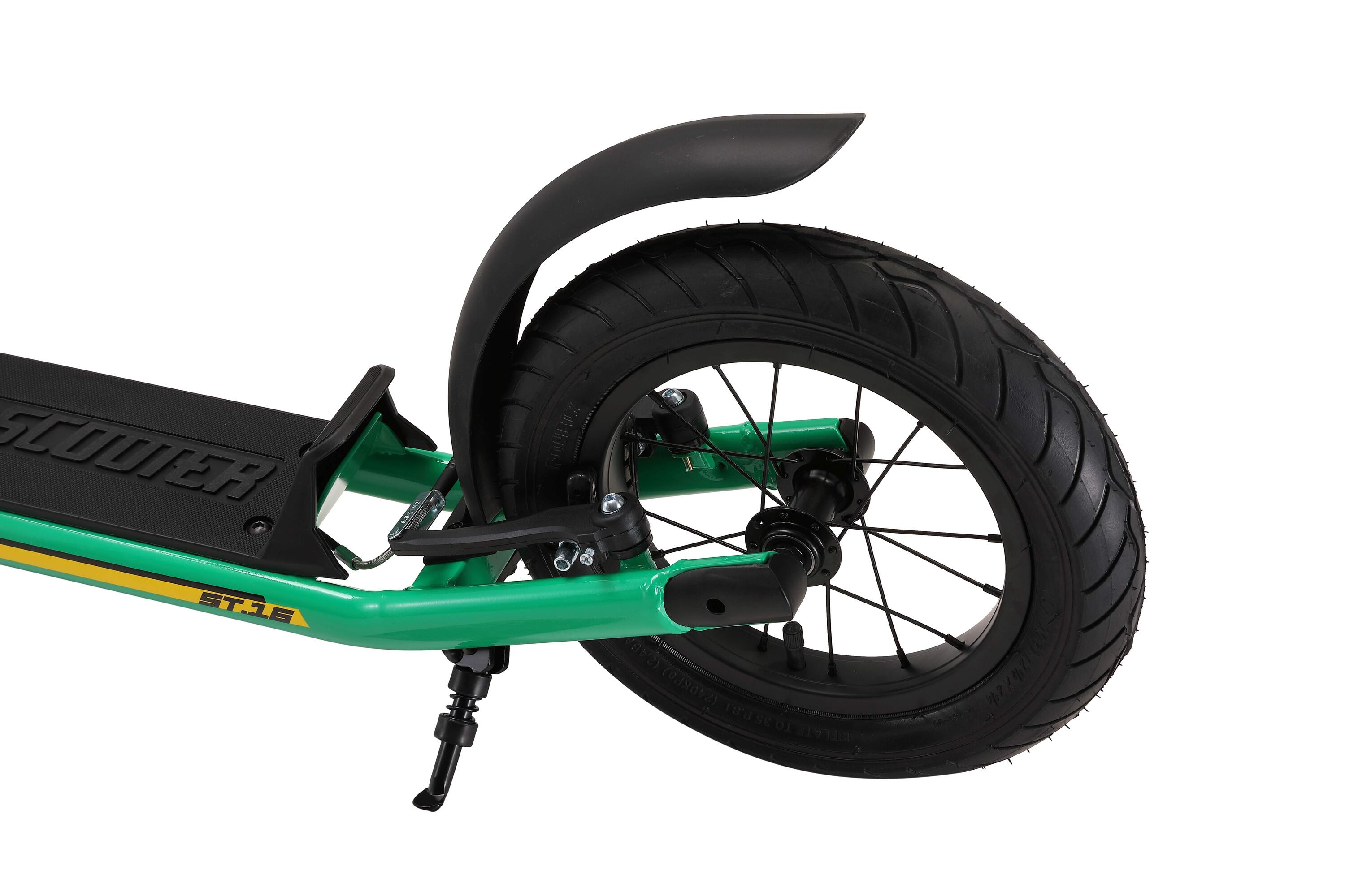 Monopattino con grandi ruote 16", per bambini 8 anni, pneumatici ad aria, NewGen 3/5