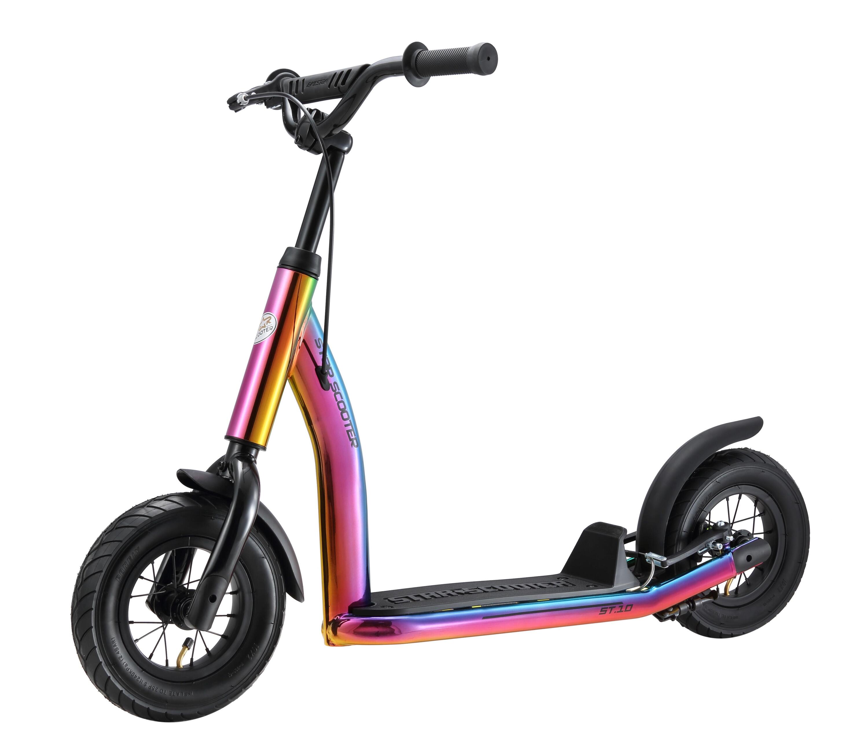 Monopattino con granruote 10", per bambini 5 anni, pneumatici ad aria, NewGen 4/5