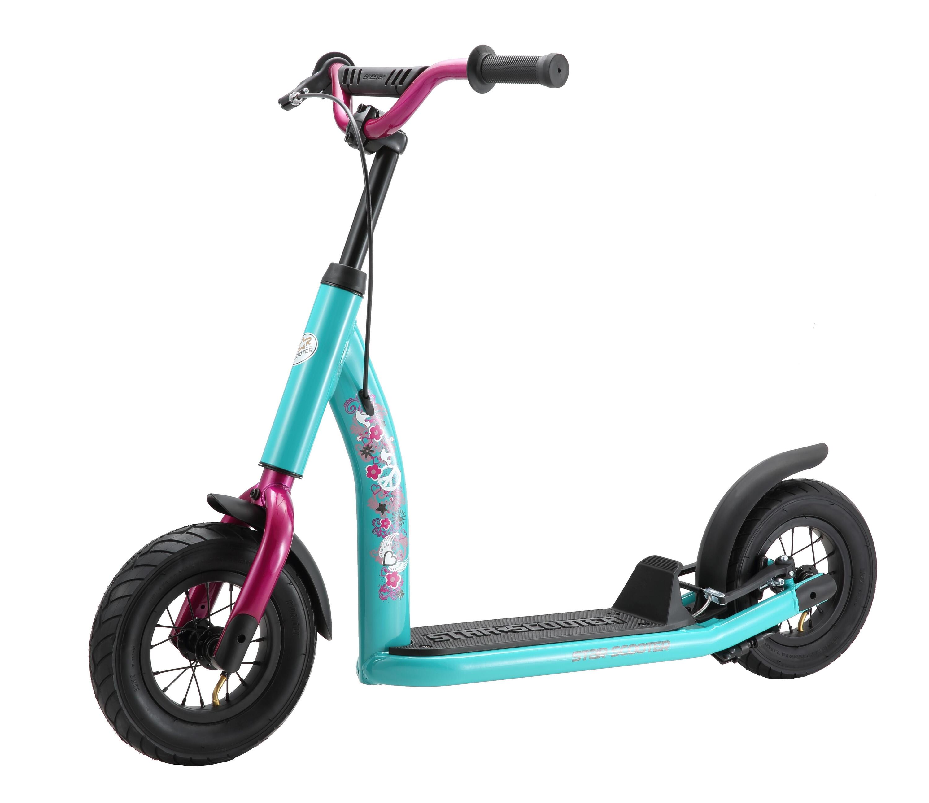 Monopattino con granruote 10", per bambini 5 anni, pneumatici ad aria, NewGen 4/5