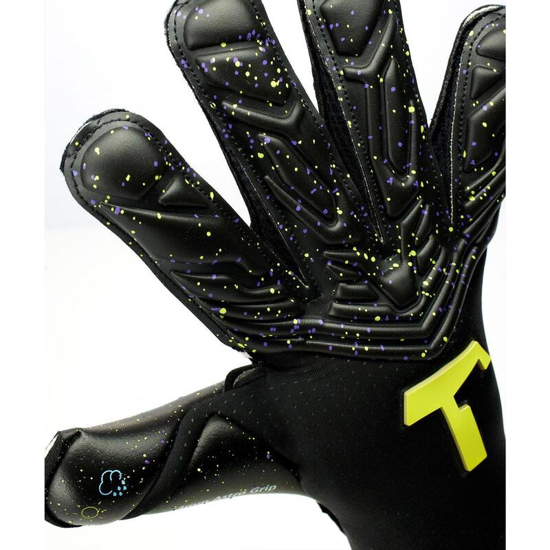 Guantes de portero T1TAN Adulto Alien Galaxy 2.0 negros con protecciones