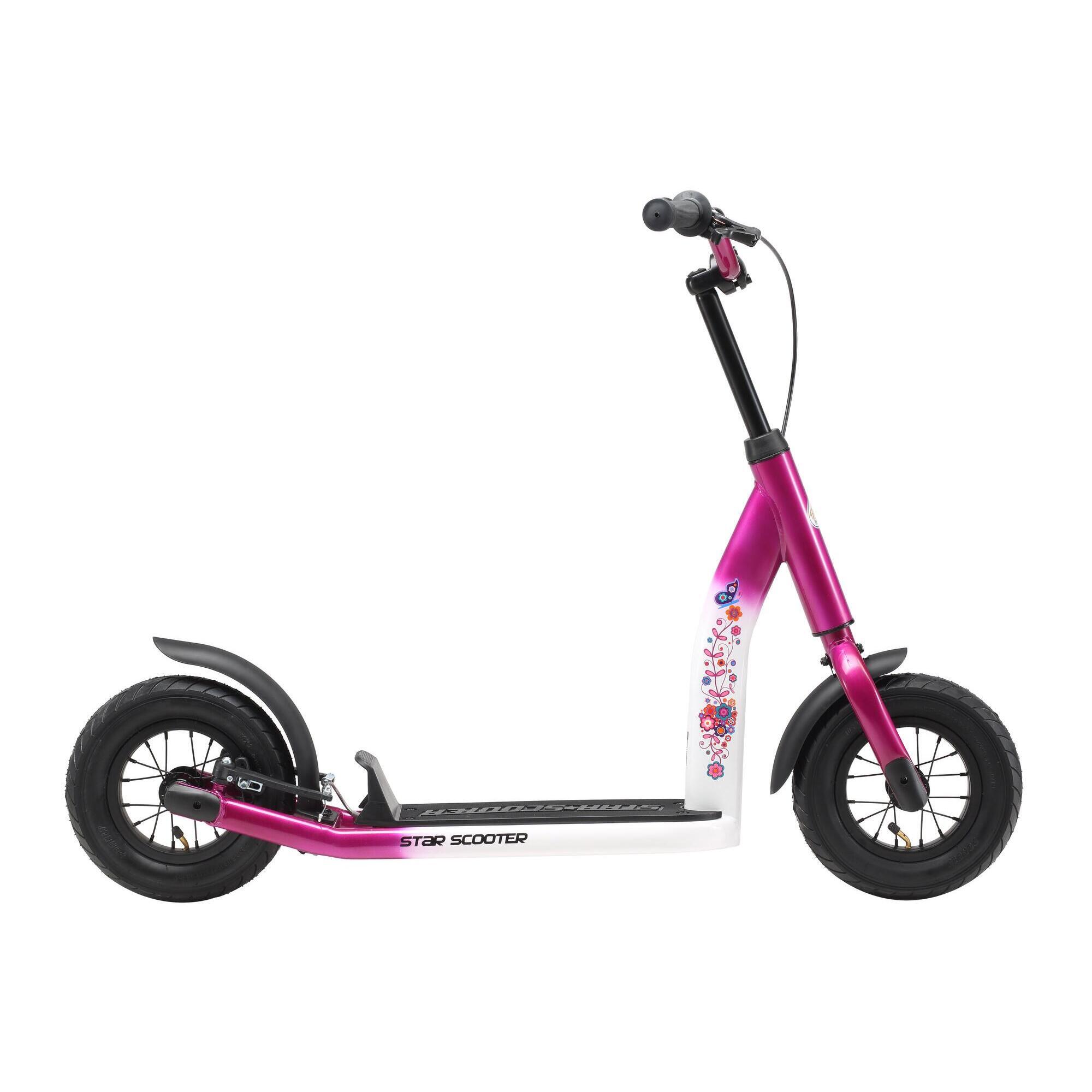 Star Scooter - Trottinette Grandes Roues 10", Pour Enfants De 5 Ans, Pneus Gonflables, Newgen - Trottinette - Rose - Taille Unique - Decathlon