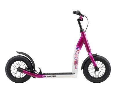 Monopattino con grandi ruote 12". per bambini 8 anni. pneumatici ad aria. NewGen