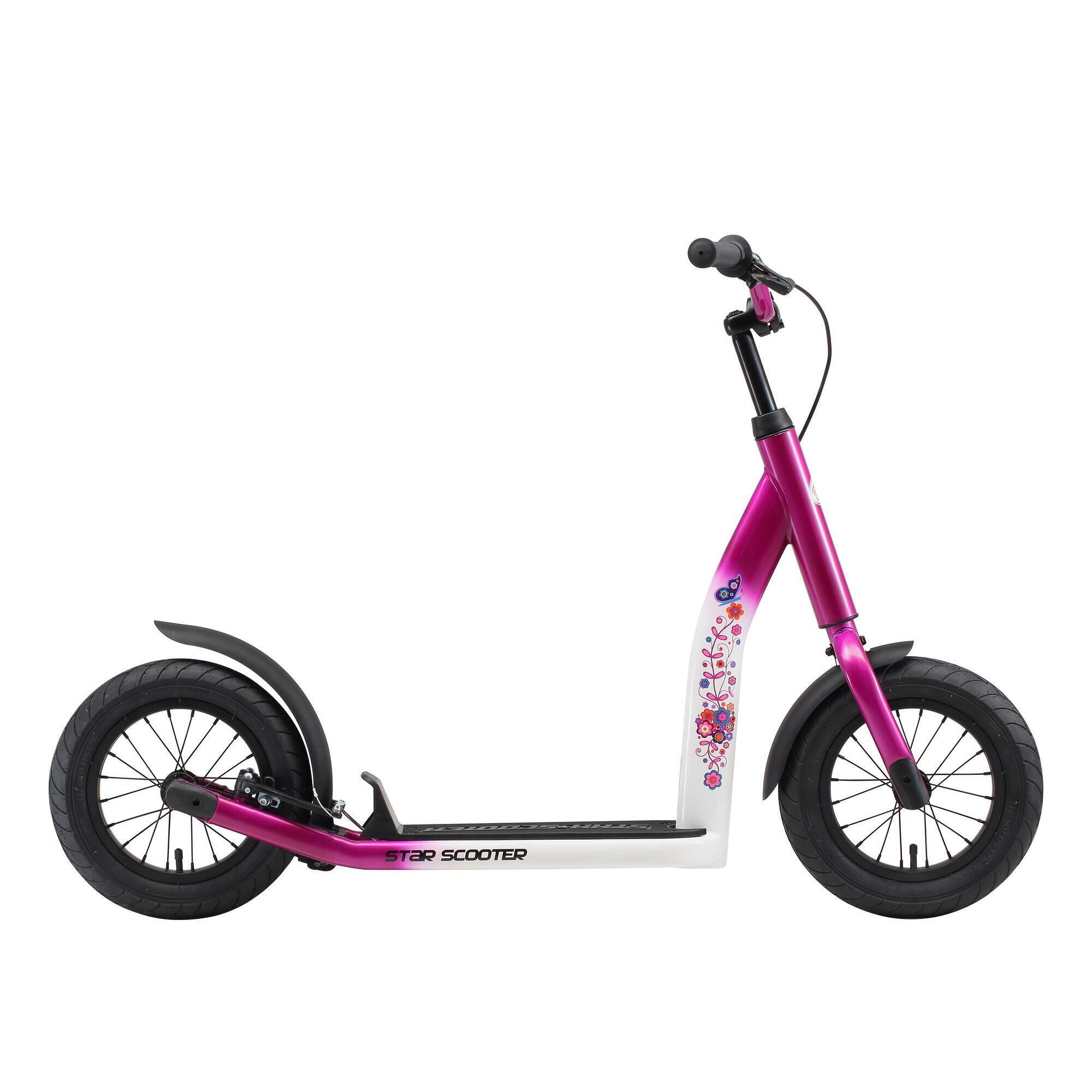 Star Scooter - Trottinette Grandes Roues 12", Pour Enfants De 8 Ans, Pneus Gonflables, Newgen - Trottinette - Rose - Taille Unique - Decathlon