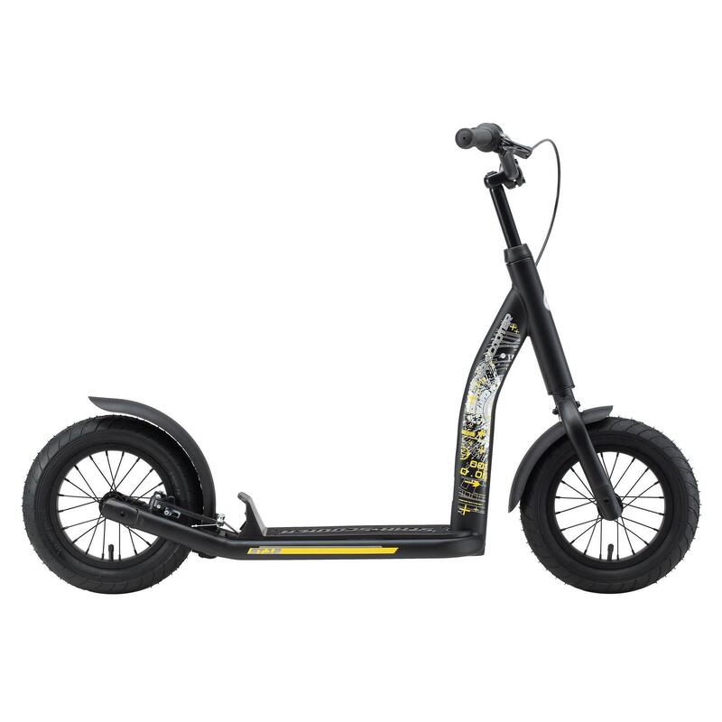 Trottinette Enfant STAR SCOOTER - Pneus Pneumatiques 12/10 Pouces - Guidon Réglable - Pour 6-7 Ans (70kg Max)