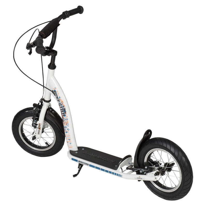 Patinete 12 pulgadas BIKESTAR sport blanco 8 años