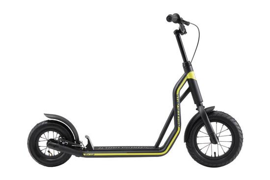 Trottinette grandes roues 12", pour enfants de 8 ans, pneus gonflables, Mixed