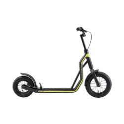 STAR SCOOTER autoped, 12 inch + 10 inch, zwart