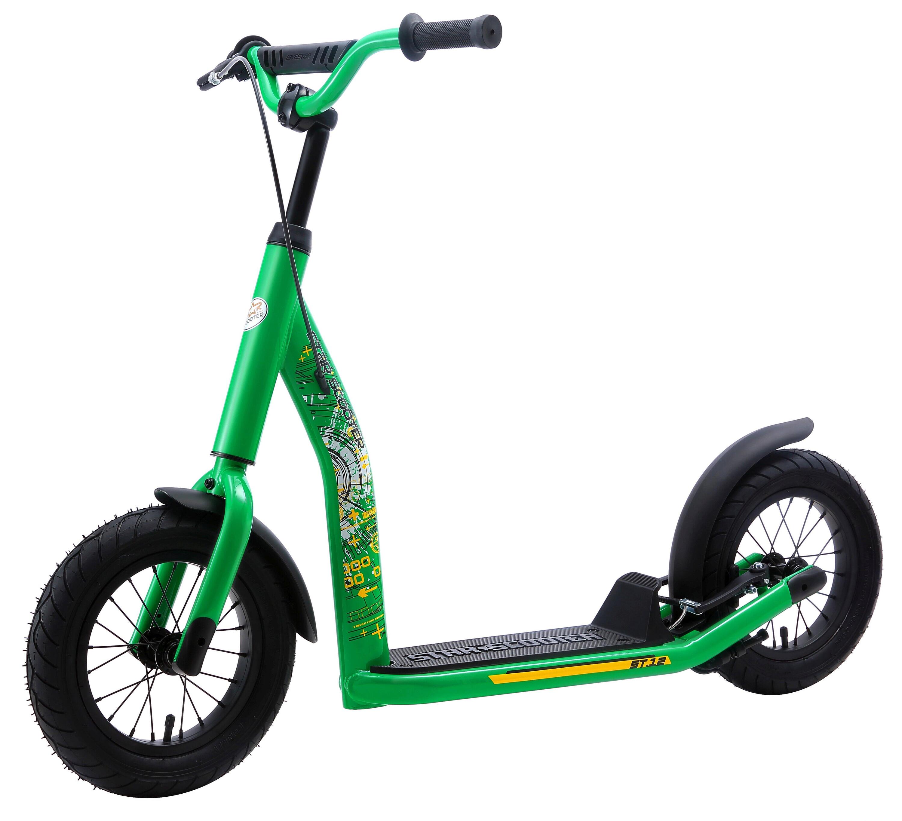 Monopattino con grandi ruote 12", per bambini 8 anni, pneumatici ad aria, NewGen 3/5