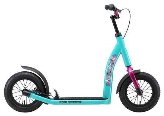 Monopattino con grandi ruote 12" per bambini 8 anni pneumatici ad aria NewGen