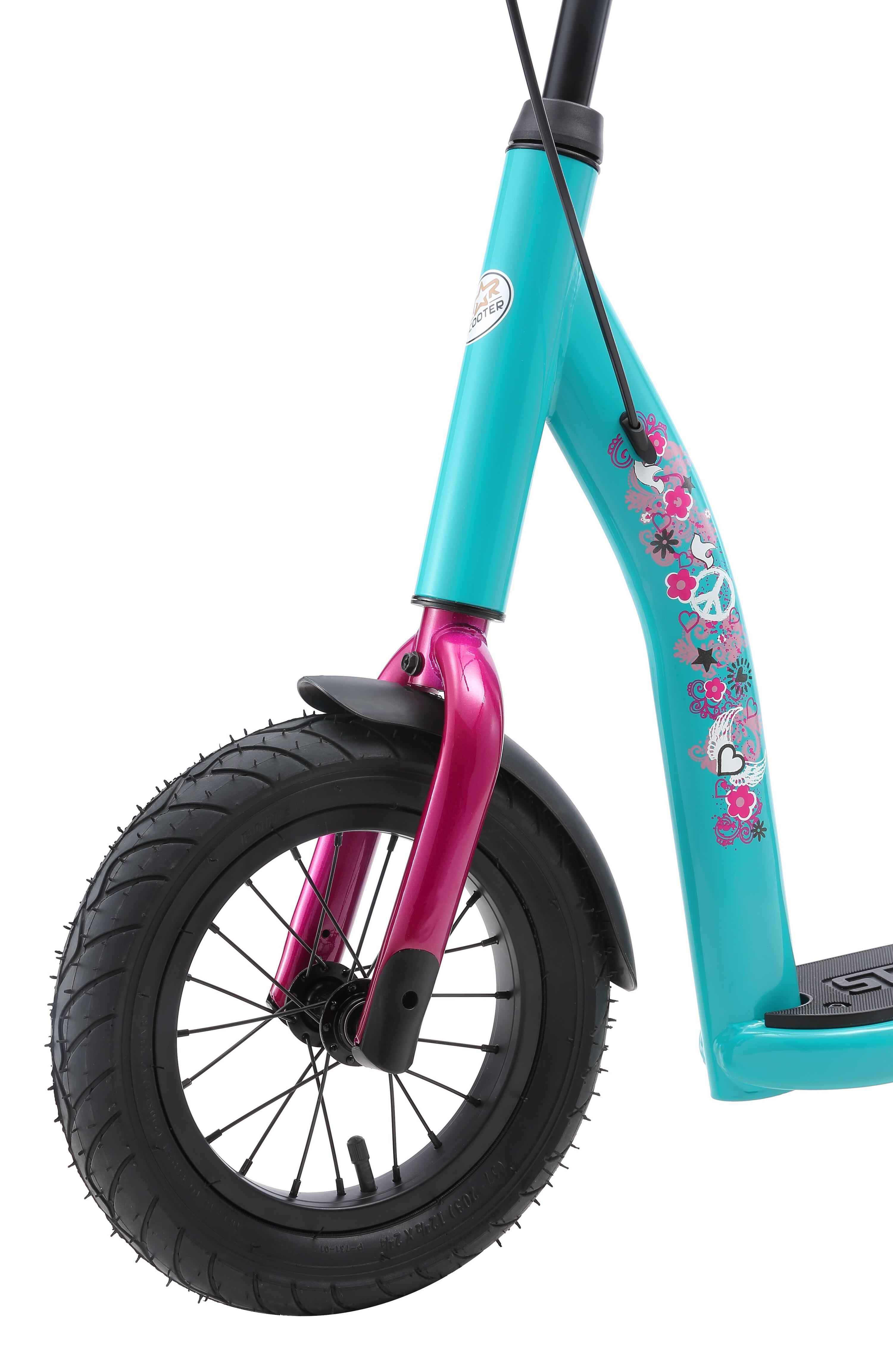 Monopattino con grandi ruote 12", per bambini 8 anni, pneumatici ad aria, NewGen 4/5