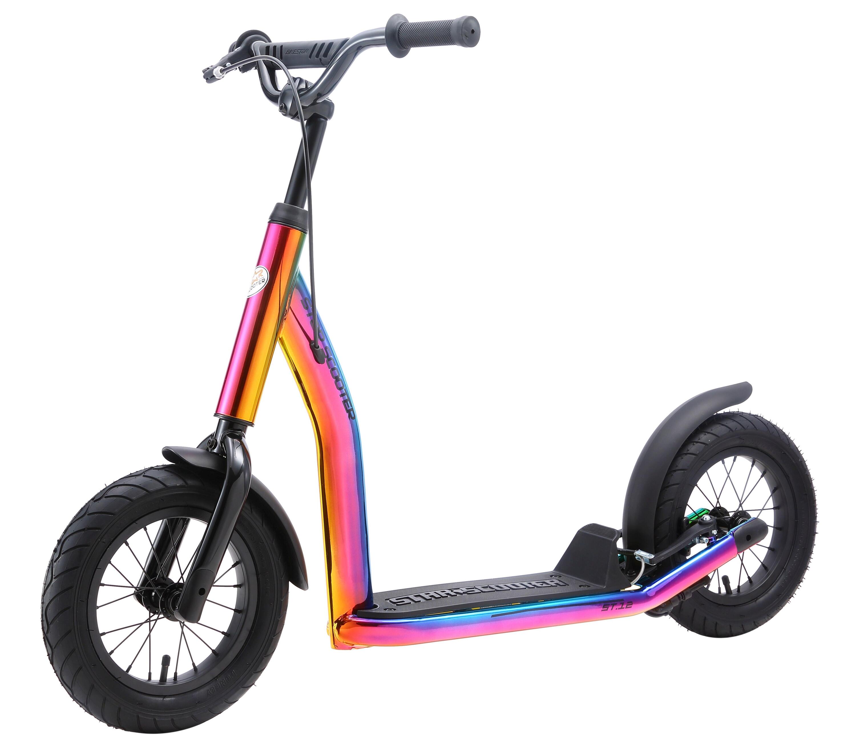 Trottinette grandes roues 12", pour enfants de 8 ans, pneus gonflables, NewGen 3/5