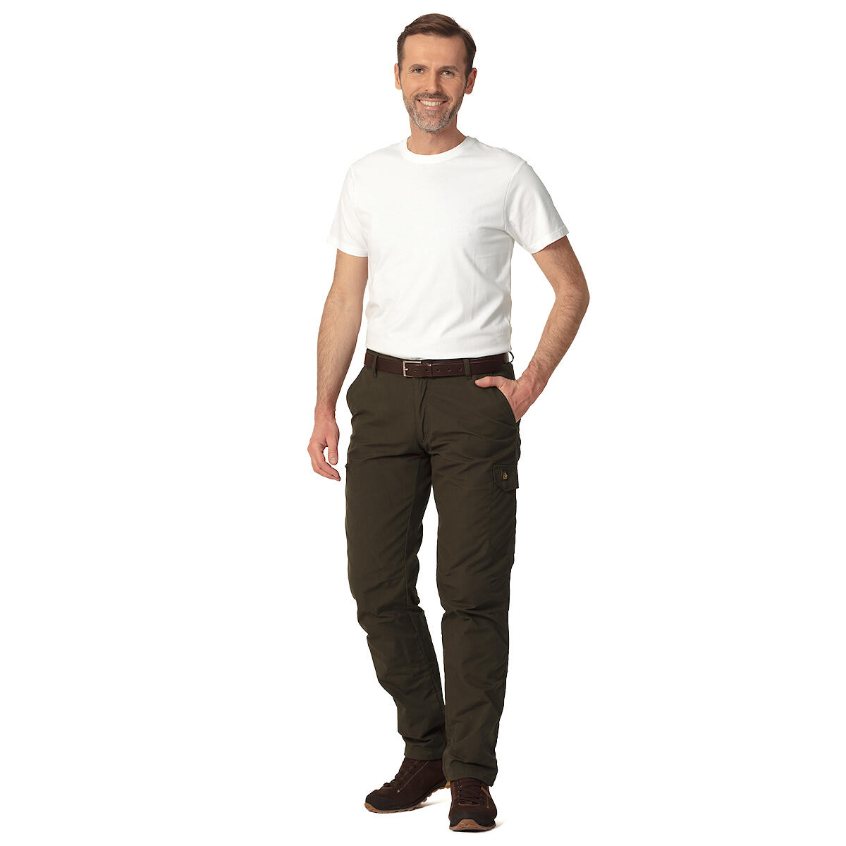 T-shirt myśliwski Tagart Fnt White wysokiej jakości bawełna 3/4