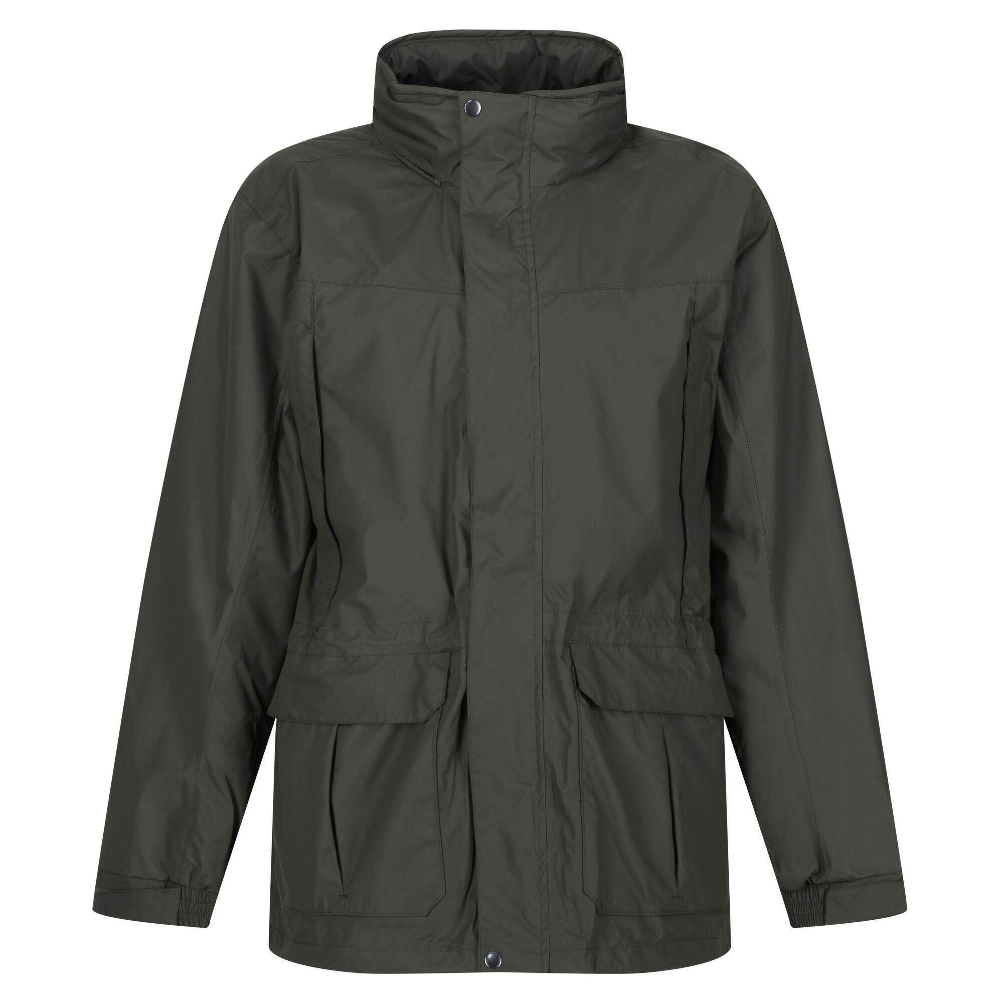 REGATTA Mens Vertex III Waterproof Breathable Jacket (Dark Olive)