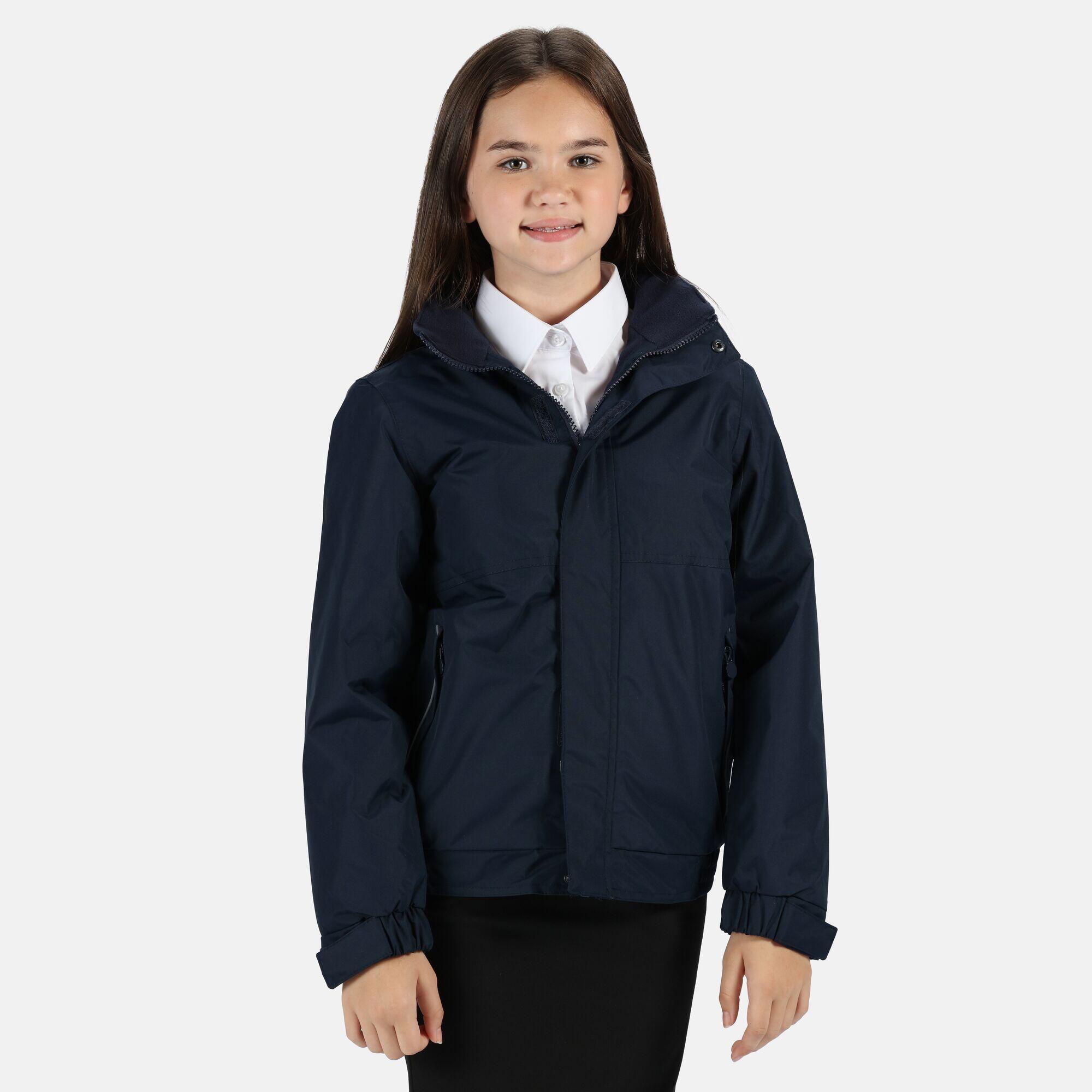 Kids/Childrens Waterproof Windproof Dover Jacket (Navy/Navy) 2/4