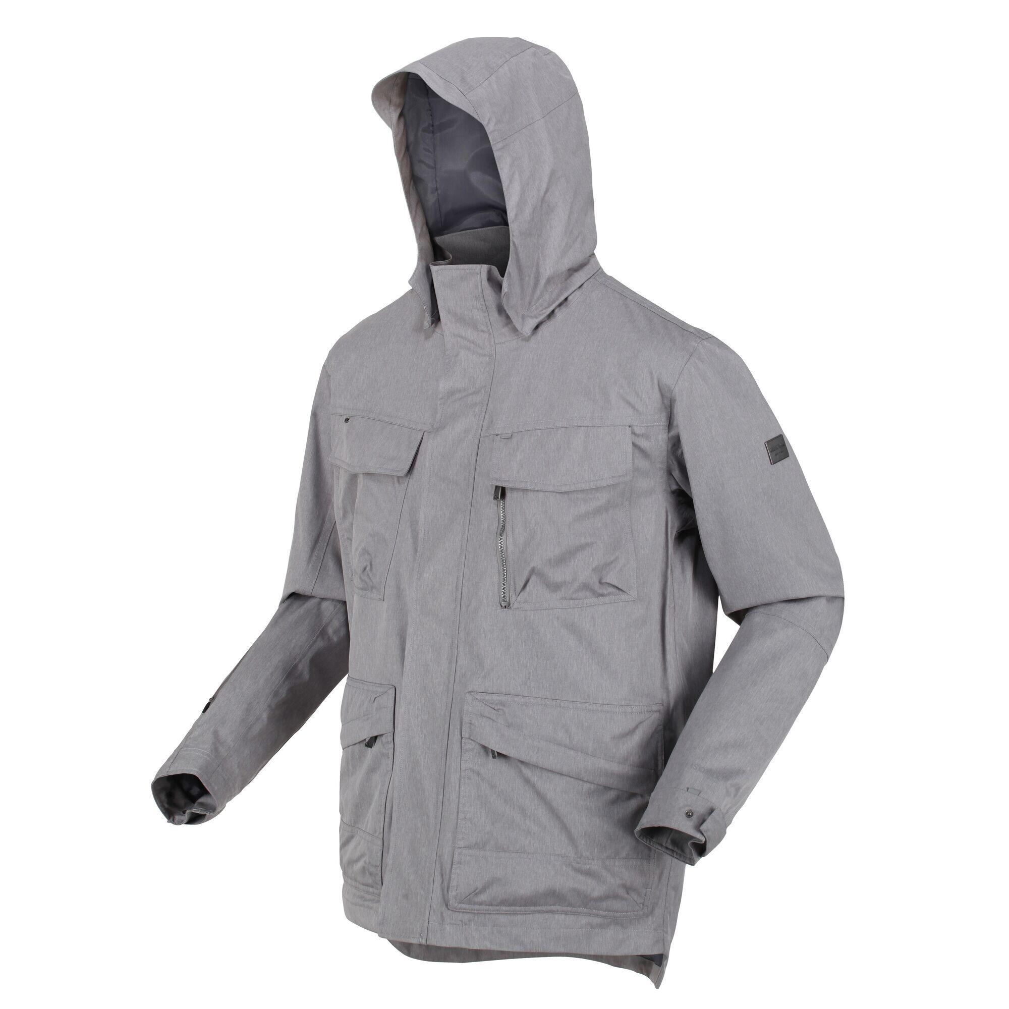 Mens Makai Waterproof Jacket (Mineral Grey Marl) 3/5