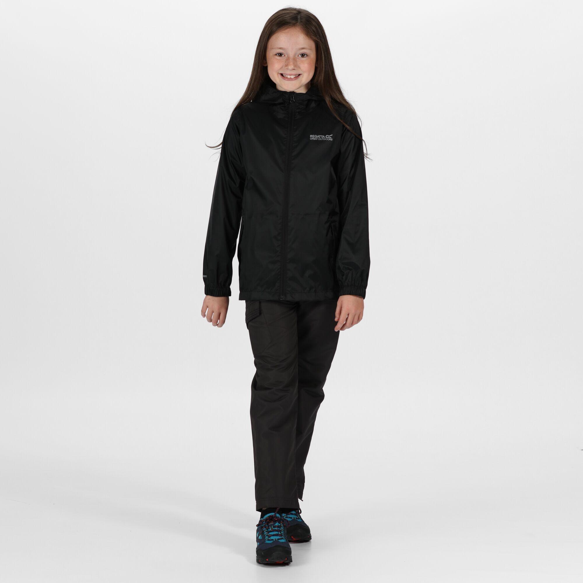 Great Outdoors Childrens/Kids Pack It Jacket III Waterproof Packaway Black 3/4