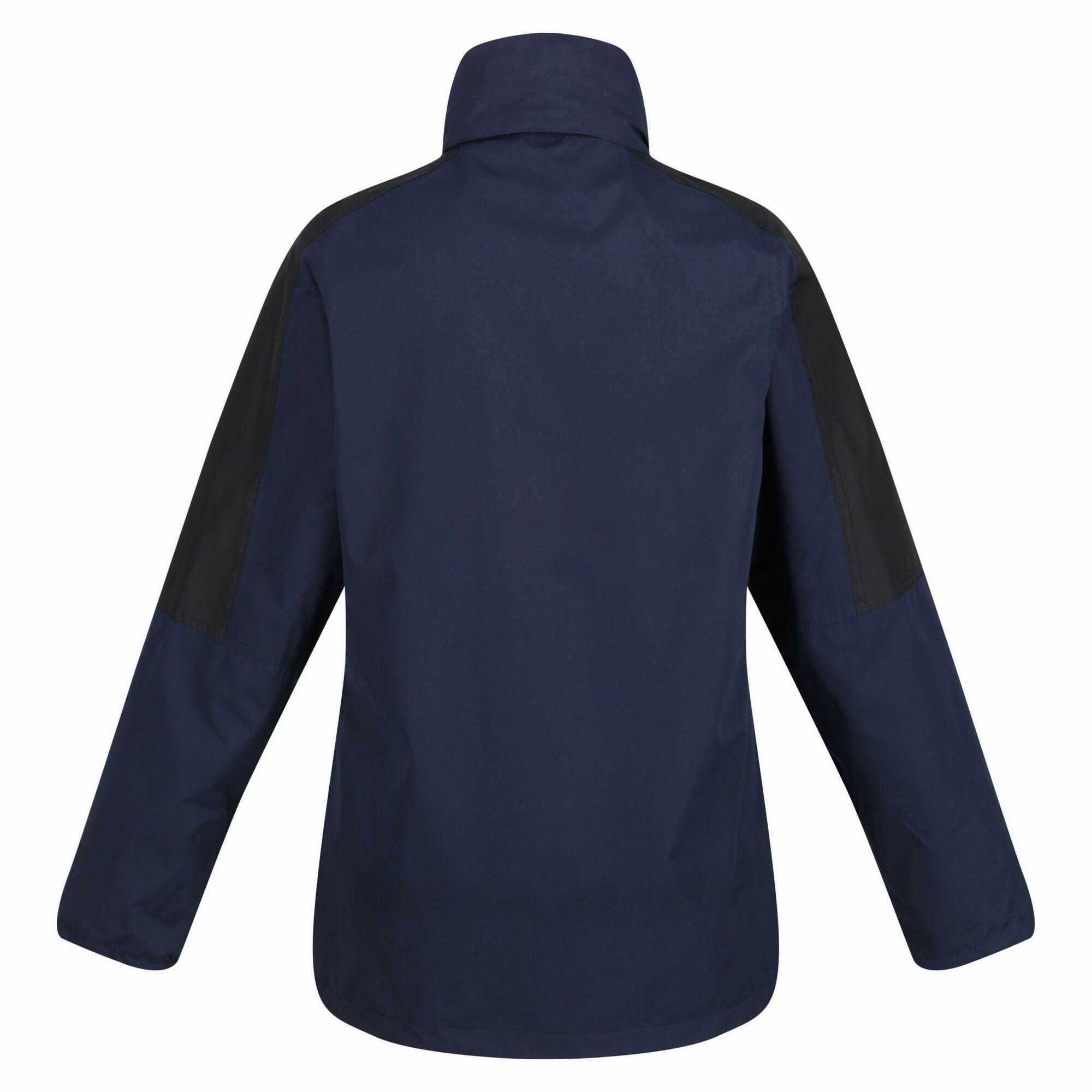 Jacke, wasserfest 3 in 1 für Damen Marineblau/Schwarz 3/5