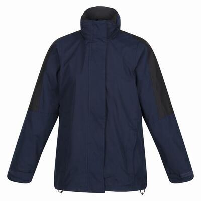 Regatta dames defender iii 3in1 jas (waterdicht & winddicht) (navy/zwart)