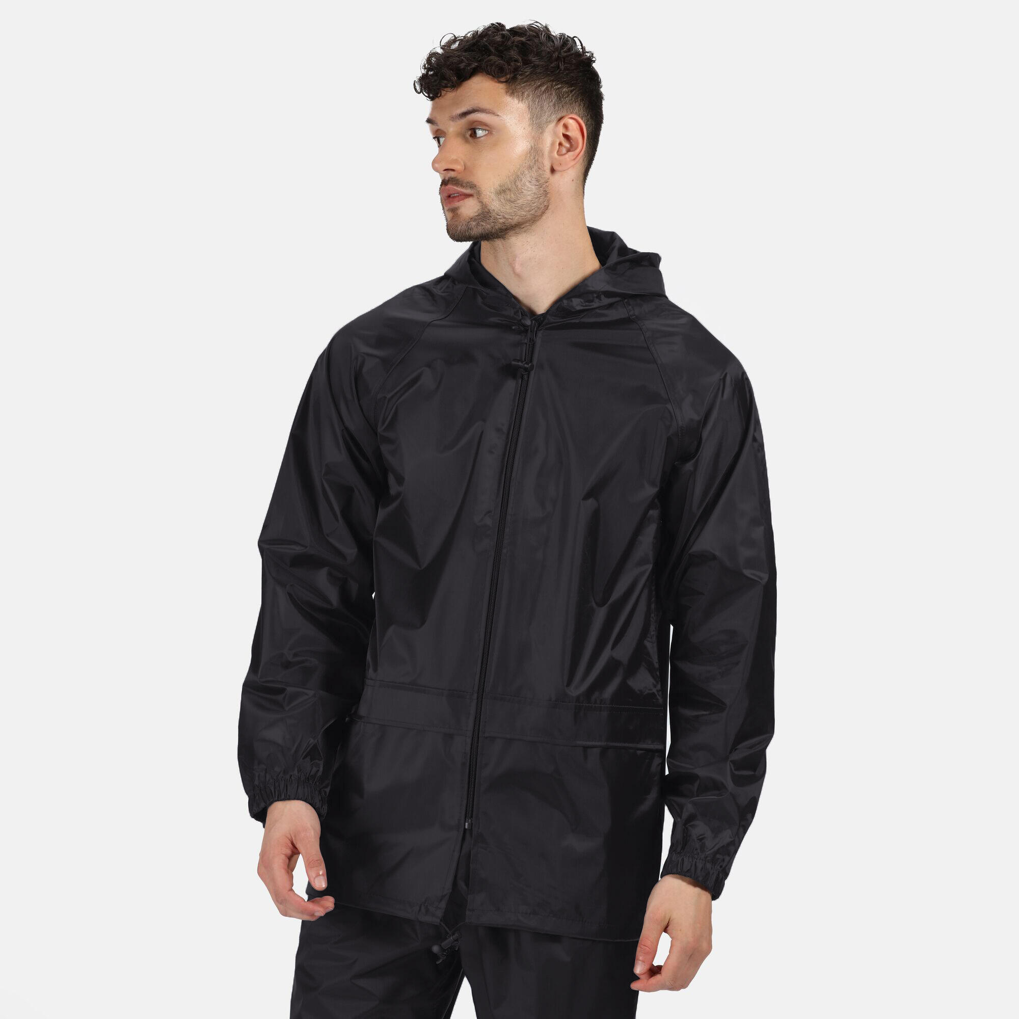Great Outdoors Mens Outdoor Classics Waterproof Stormbreak Jacket (Black) 3/4