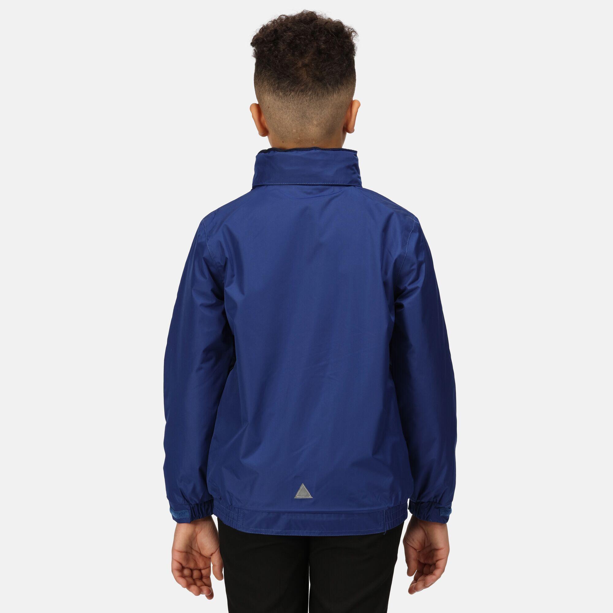 Kids/Childrens Waterproof Windproof Dover Jacket (Royal Blue/Navy) 3/5