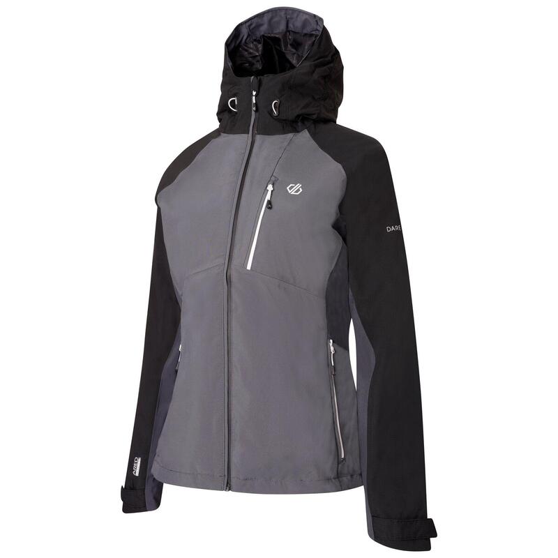 "Veritas III" Jacke, wasserfest für Damen Dunkelgrau/Schwarz