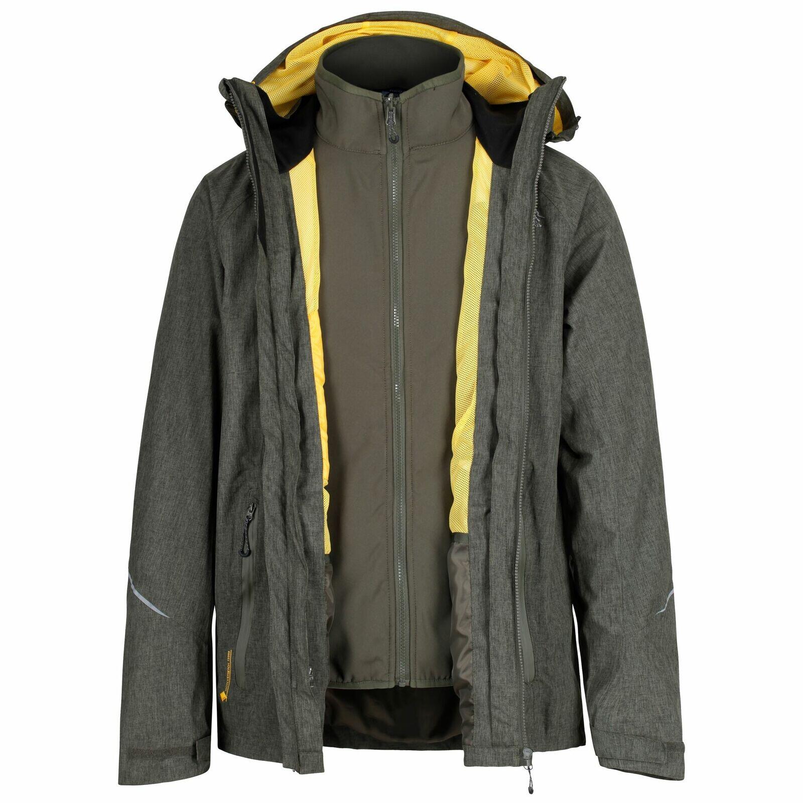 Mens Glyder IV 3 In 1 Waterproof Jacket (Bayleaf/Dark Khaki) 1/5