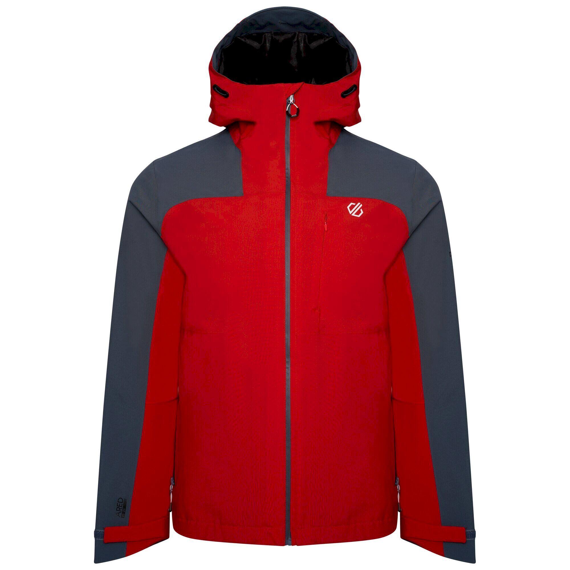 DARE 2B Mens The Jenson Button Edit Diluent Recycled Waterproof Jacket (Danger Red/Orion