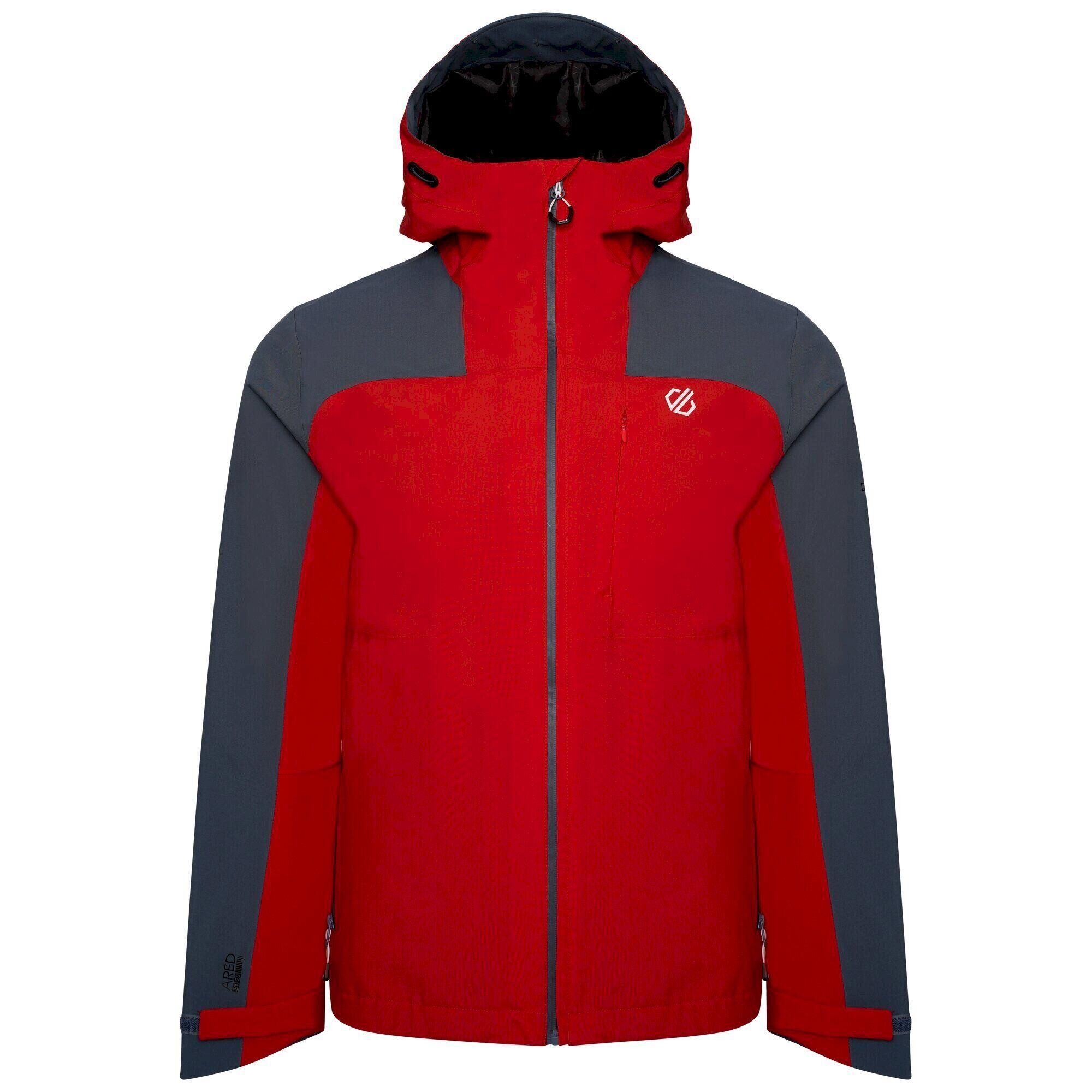 DARE 2B Mens The Jenson Button Edit Diluent Recycled Waterproof Jacket (Danger Red/Orion