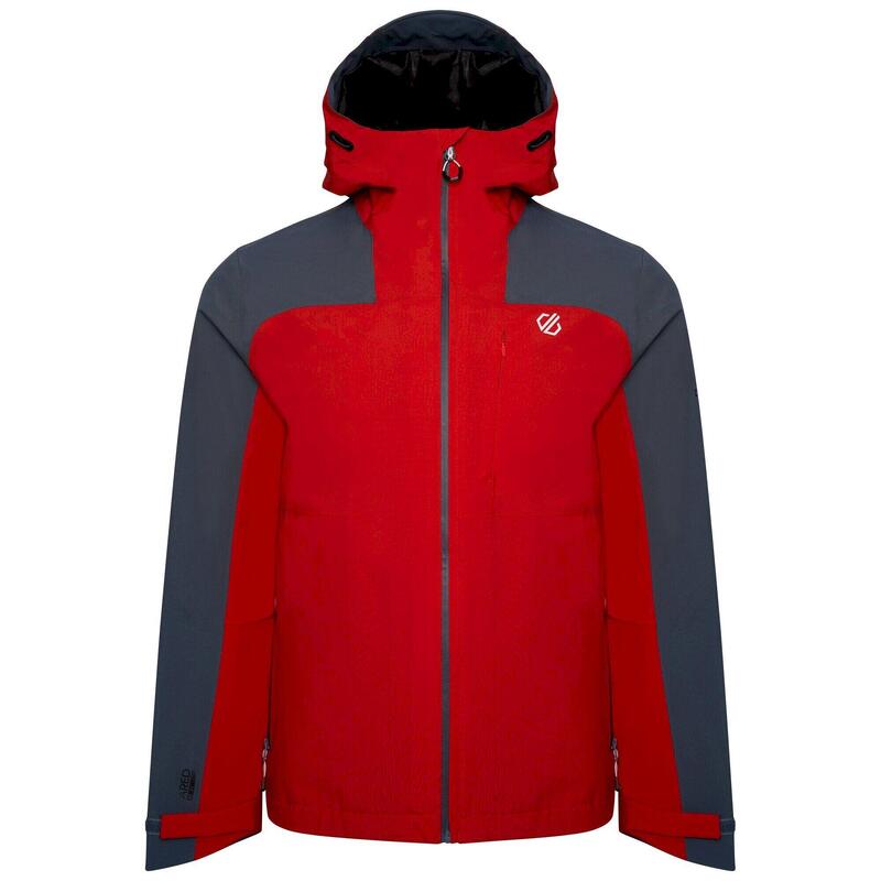 Veste imperméable THE JENSON BUTTON EDIT DILUENT Homme (Rouge vif / Gris bleu)