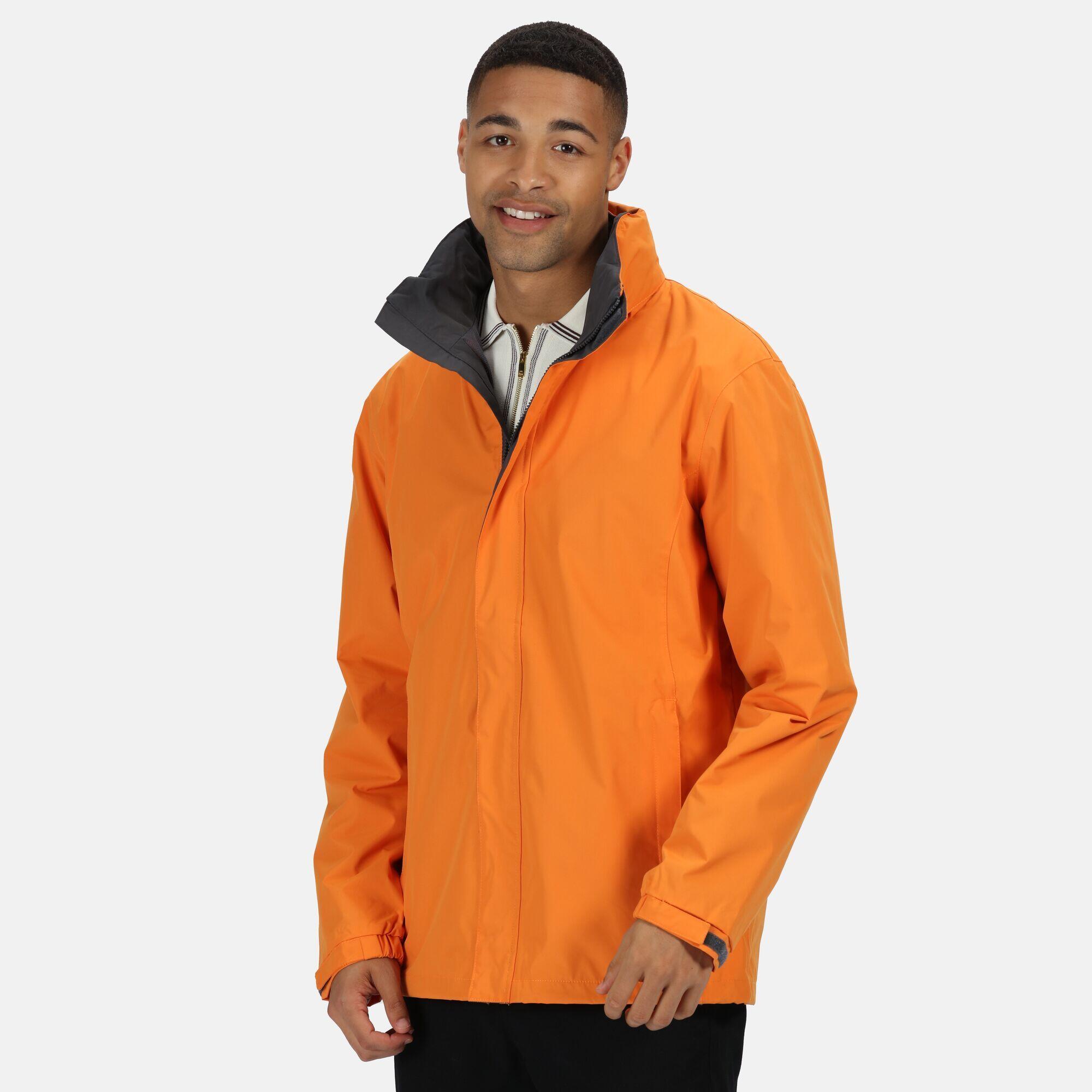 Mens Standout Ardmore Jacket (Waterproof & Windproof) (Sun Orange/Seal Grey) 4/5
