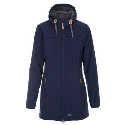 Dames kristen waterdichte jas en is lang van lengte (navy)