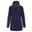 Kristen Giacca Lunga Impermeabile Cappuccio Donna Blu navy