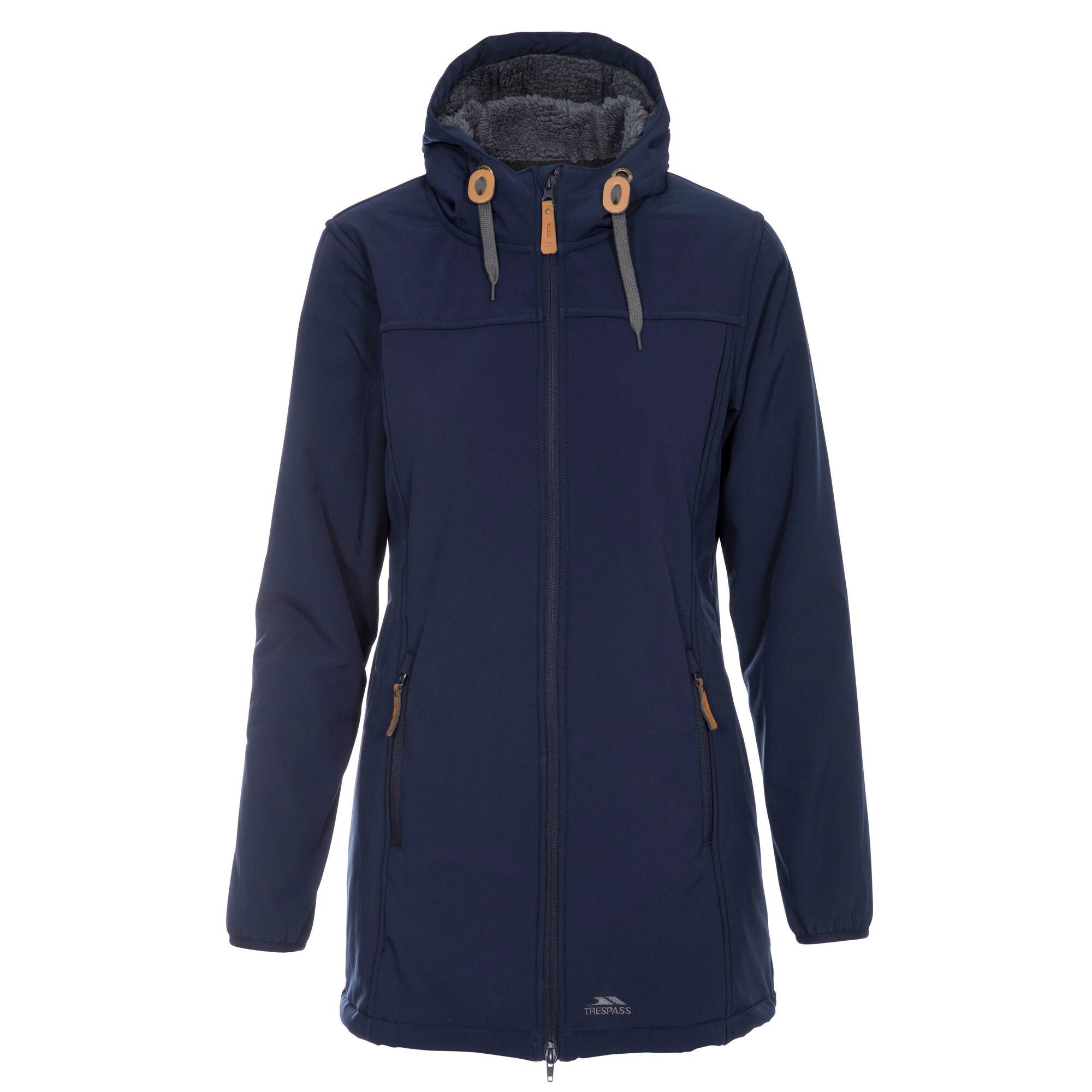 Trespass - Veste Imperméable Longue Kristen Femme (bleu Marine) - Coupe-pluie - Bleu - 52 2xl - Decathlon