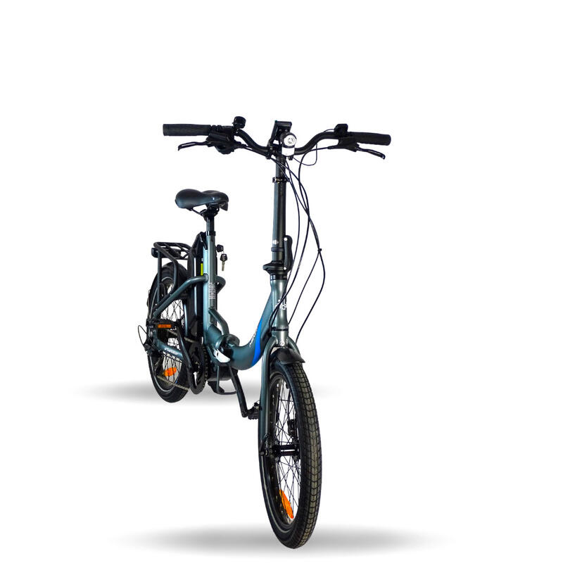 Vélo Pliant Électrique Urbanbiker Mini PLUS,Graphite, 20",Moteur Central