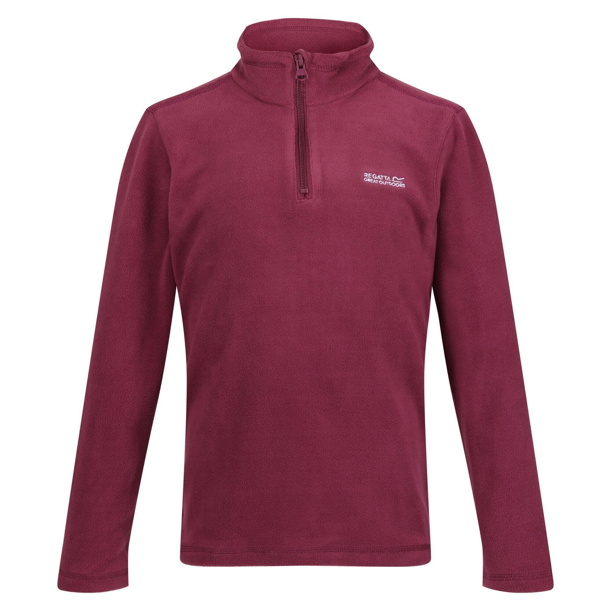 Great Outdoors Childrens/Kids Hot Shot II Half Zip Fleece Top (Amaranth Haze) 1/4