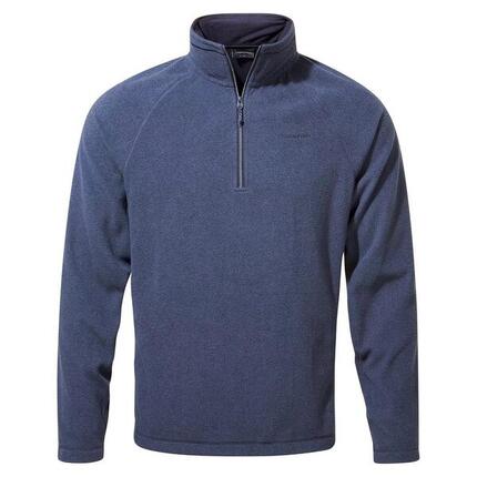 Heren Corey VI Half Zip Fleece Top (Donker marine/blauw marine gemêleerd)