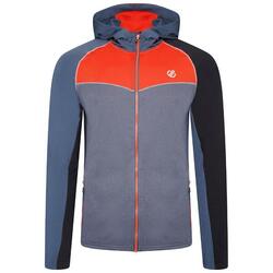 Heren Contend Recycled Fleece Jas (Orion Grijs/Inferno)