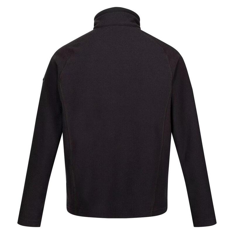 Geweldige Outdoors Heren Kenger Half Zip Honeycomb Fleece (Zwart)