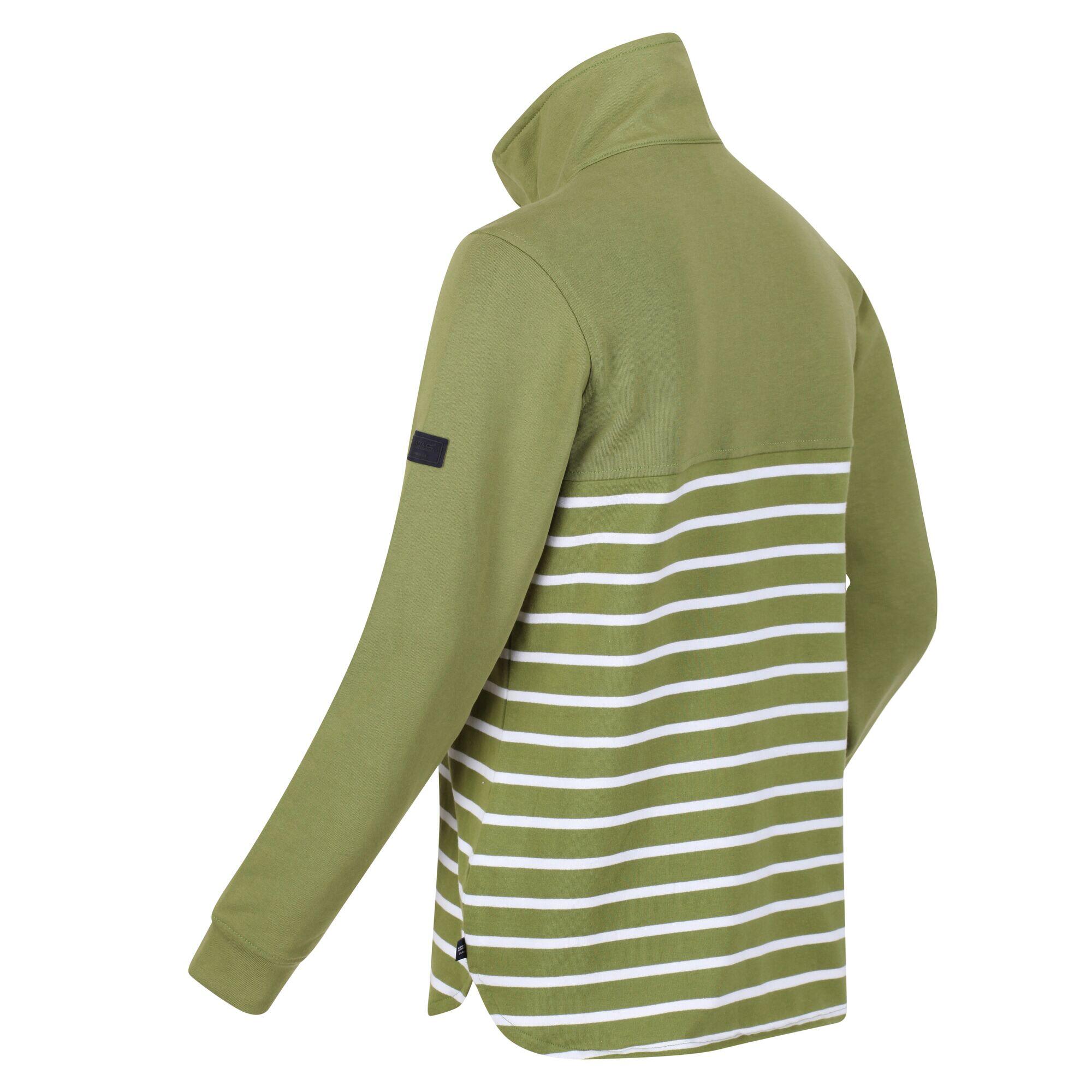 Womens/Ladies Camiola II Stripe Fleece Top (Green Fields/White) 4/5