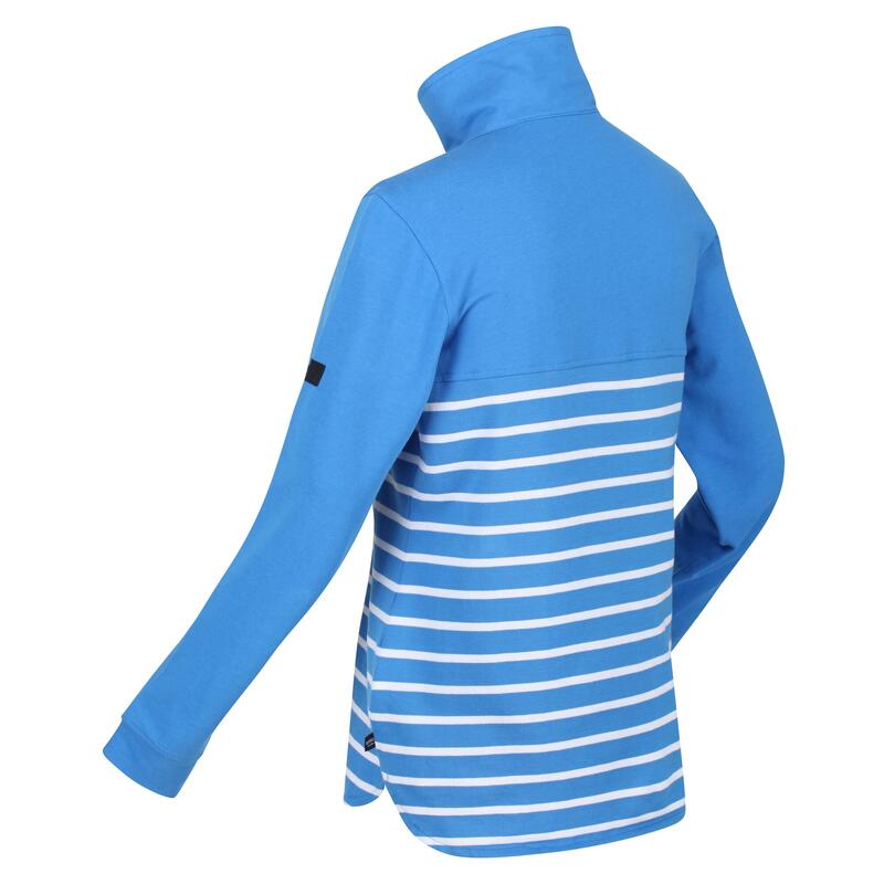 Camisola de Lã Listado Camiola II Mulher Azul Sónico / Branco