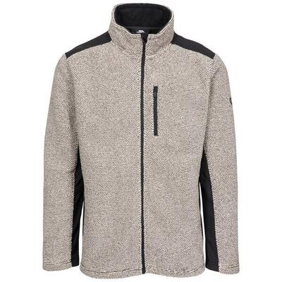 Heren farantino fleece jacket (truffel bruine streep)