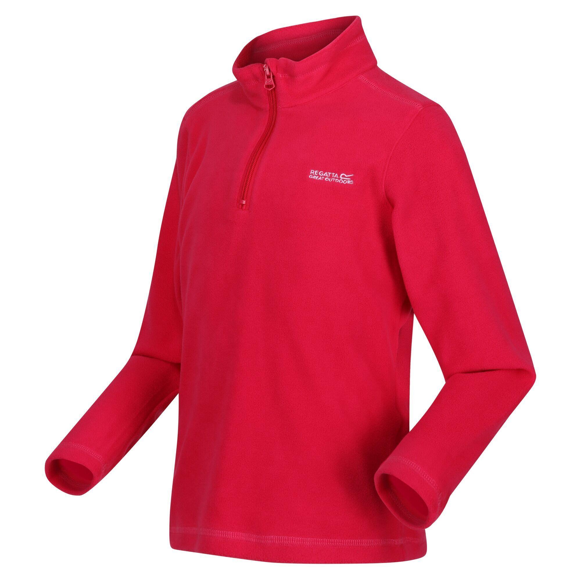 Great Outdoors Childrens/Kids Hot Shot II Half Zip Fleece Top (Pink Potion) 4/5