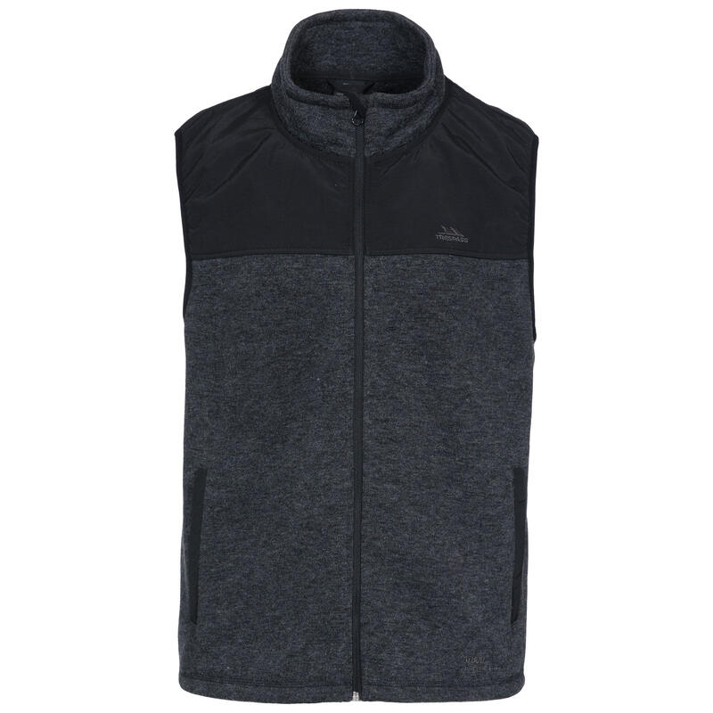 Veste polaire sans manches LEAFMINER Homme (Noir chiné)