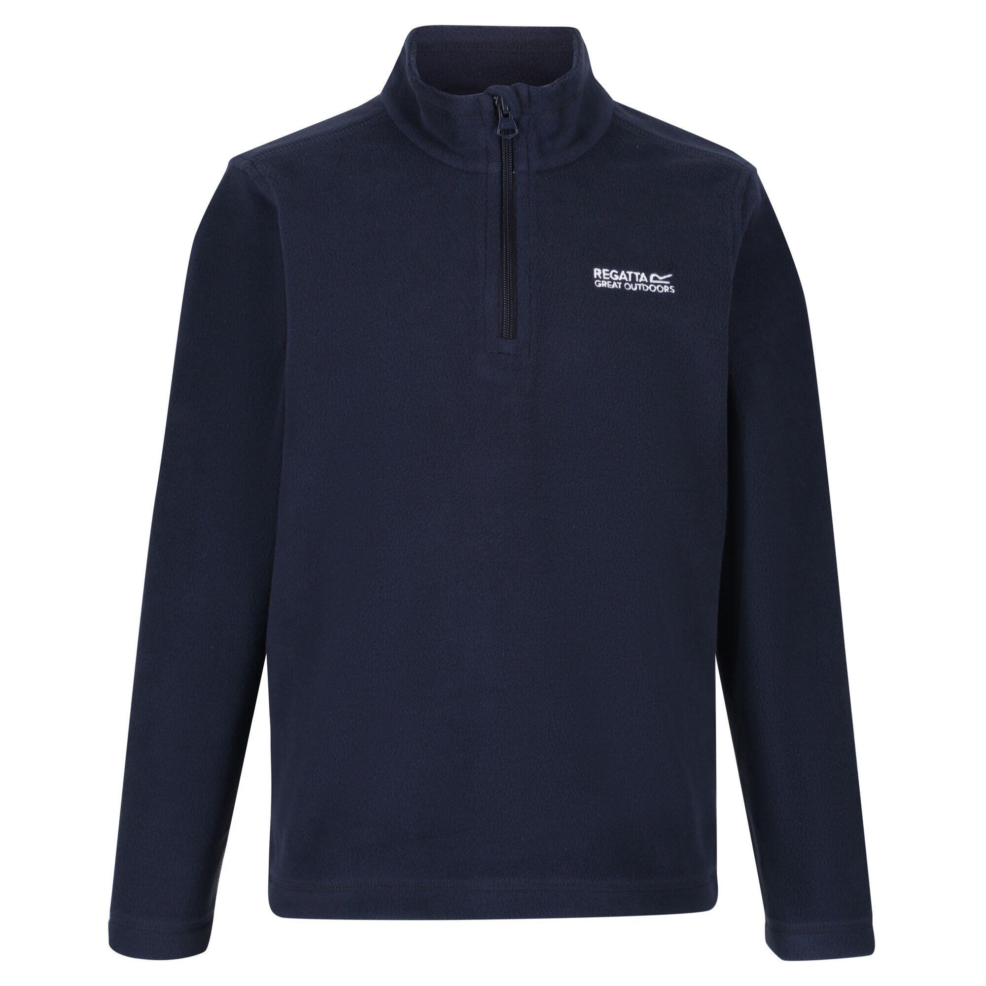 Great Outdoors Childrens/Kids Hot Shot II Half Zip Fleece Top (Navy/Navy) 1/5