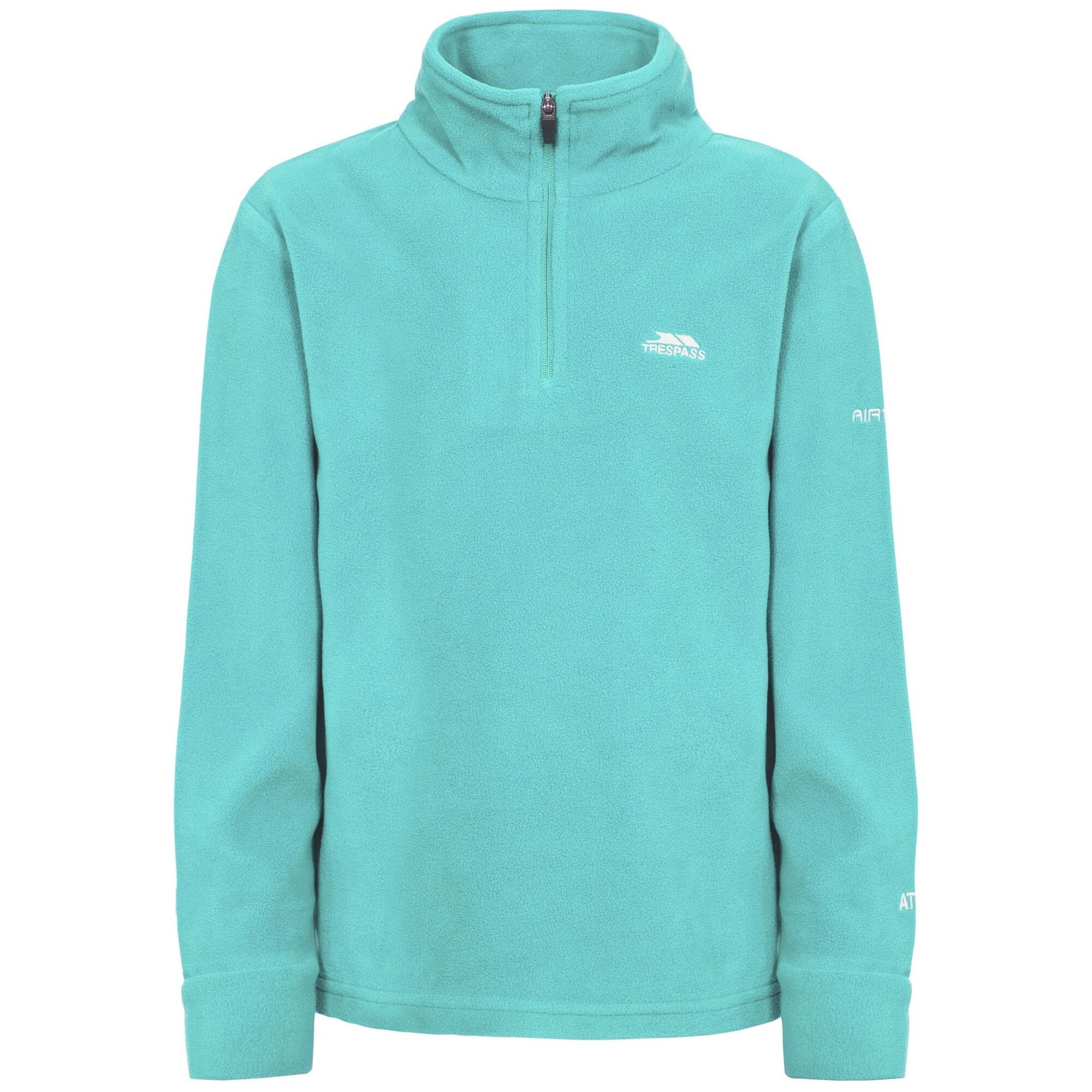 Louviers Girls' fleece top (Lagoon blue)