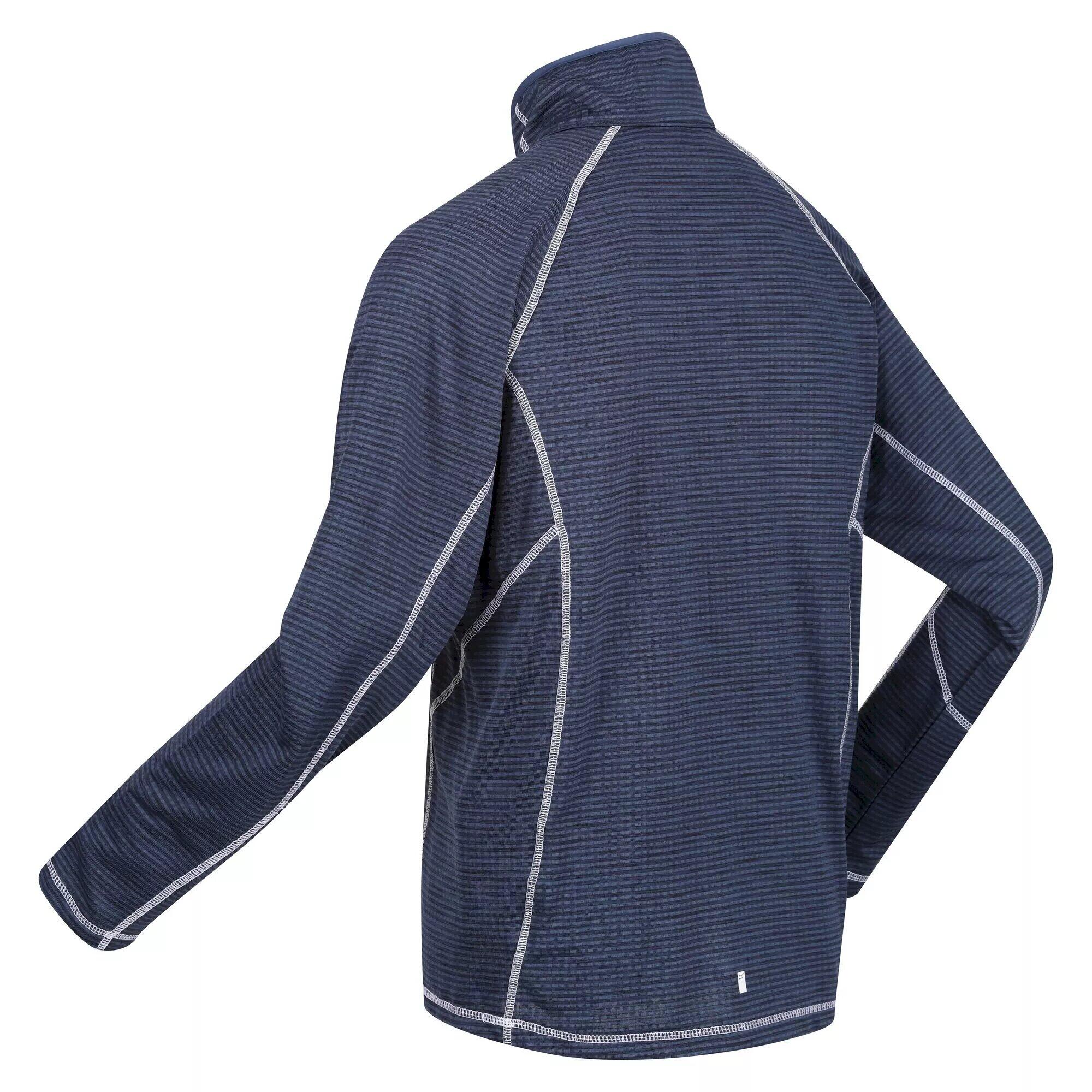 Mens Yonder Quick Dry Moisture Wicking Half Zip Fleece Jacket (Admiral Blue) 3/4