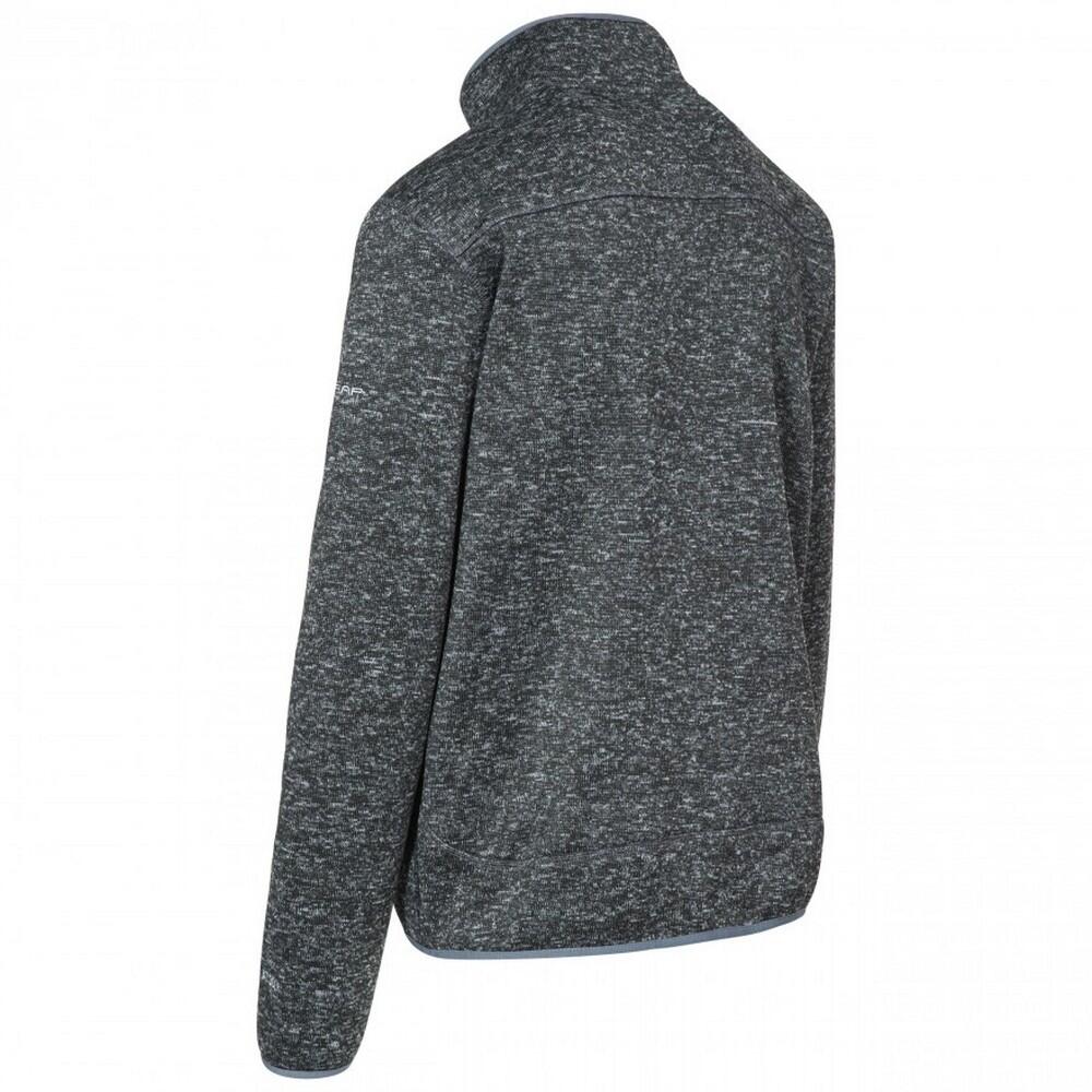 Giacca In Pile Uomo Trespass Bingham Grigio Scuro Screziato 2/5