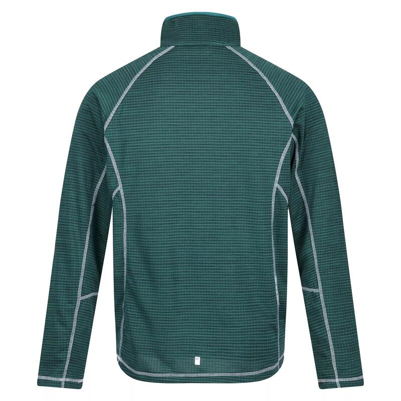 Heren Yonder Quick Dry Vochtigheid Wicking Half Zip Fleece Jasje (Pacifisch